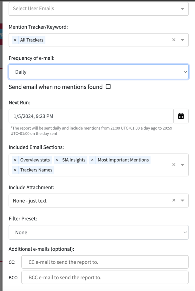 compared to buska, mentionlytics offers mostly email alerts